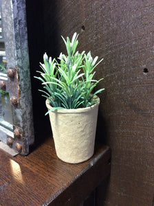 Faux Succulent in Paper Pot