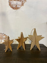 Load image into Gallery viewer, Wooden star ornament
