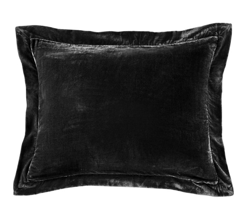 Stella Faux Silk Velvet Flanged Dutch Euro Pillow