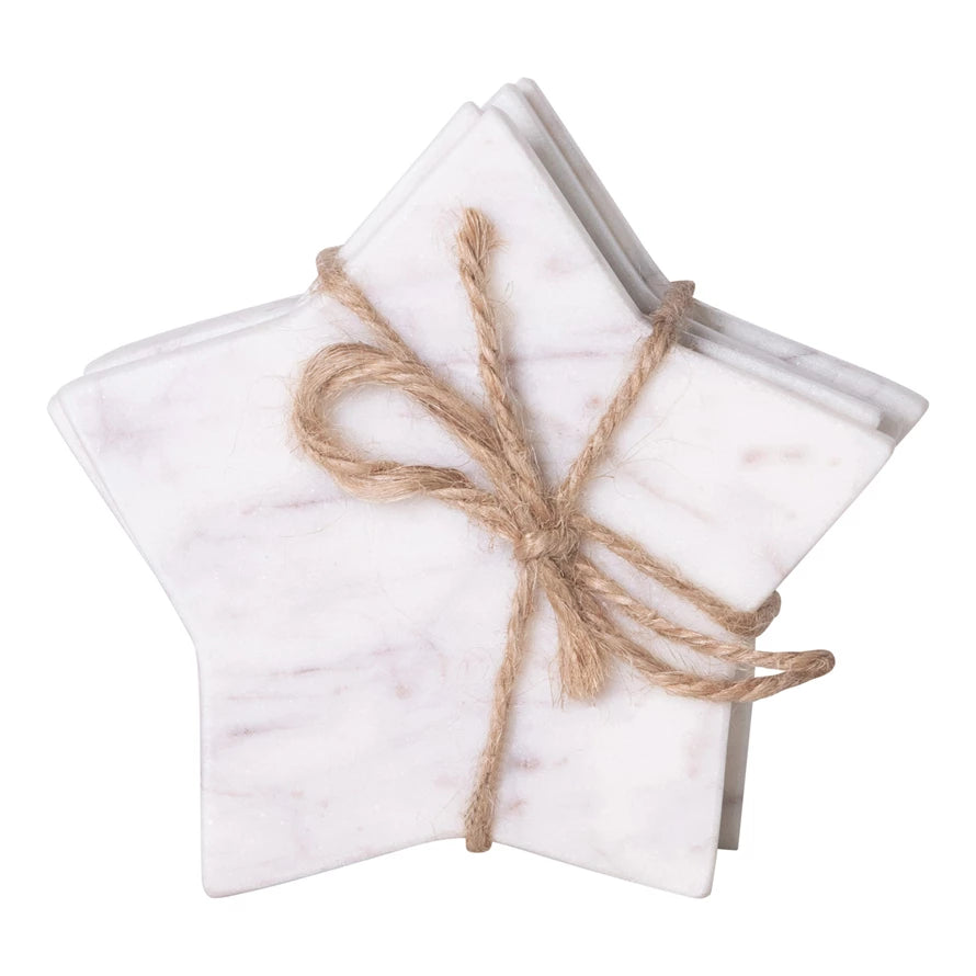 Marble Star Coaster Set